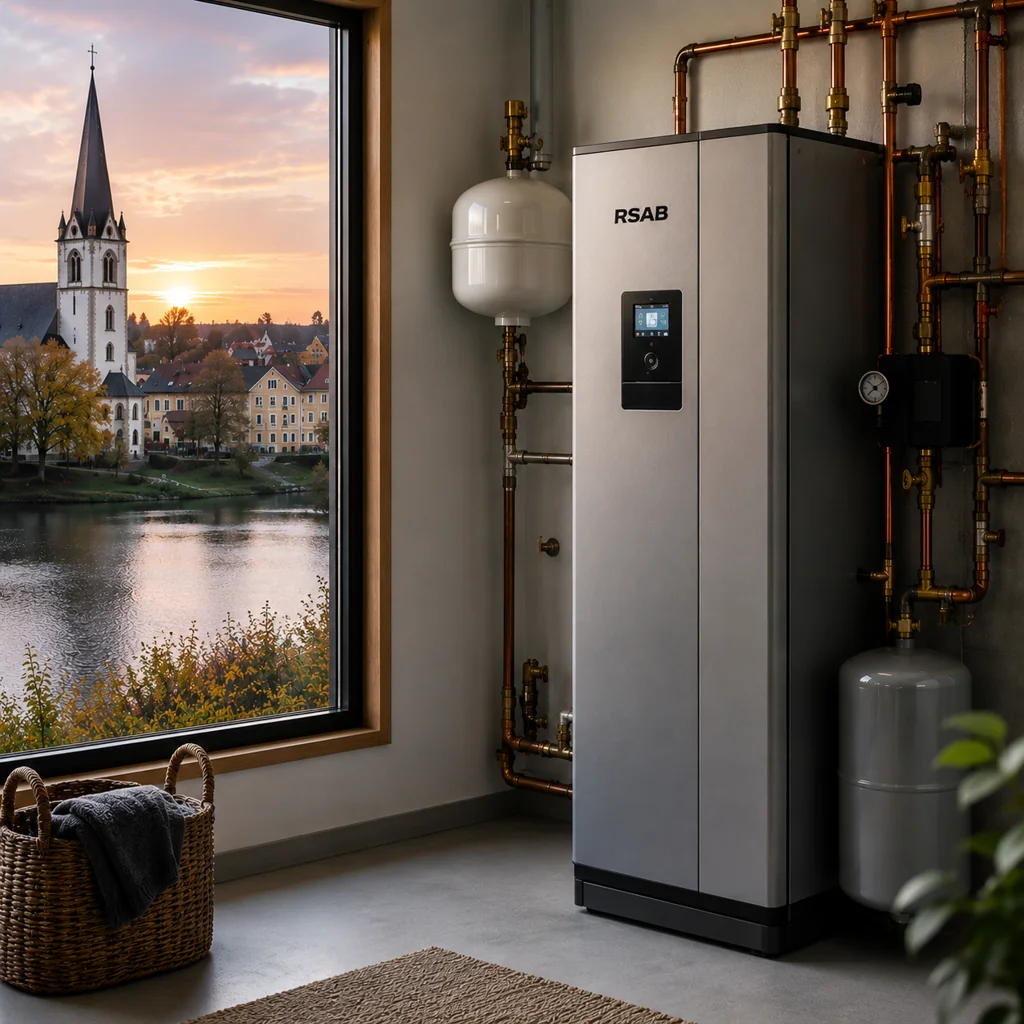 Bergvärmepump installerad i Charlottenberg av RSAB Rörservice AB