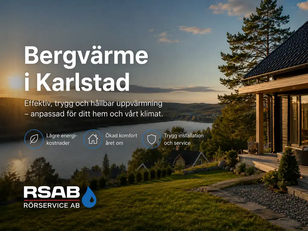 Bergvärme Karlstad – trygg och energieffektiv uppvärmning från RSAB